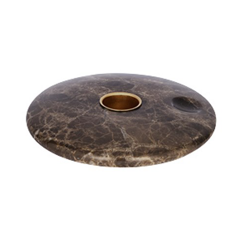 Uyuni Lighting - Chamber lysestake 11,6x2,3 cm brun/marmorert