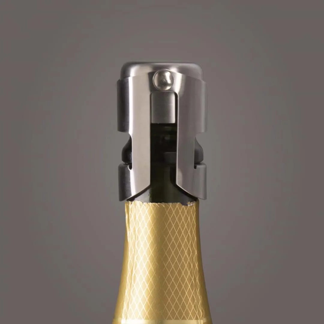 Vacuvin champagne stopper vinkork, Rustfritt stål Vacuvin