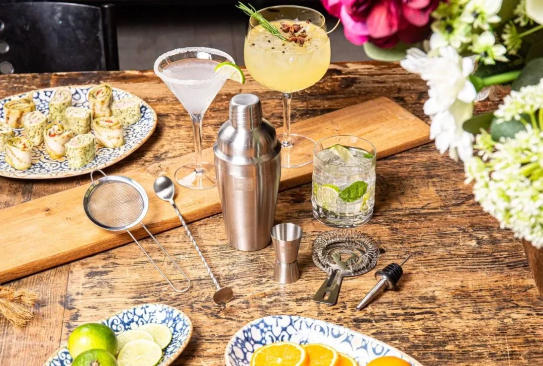 Vacuvin Lovers Bar In A Box cocktailsett, Rustfritt stål, 7 deler Vacuvin