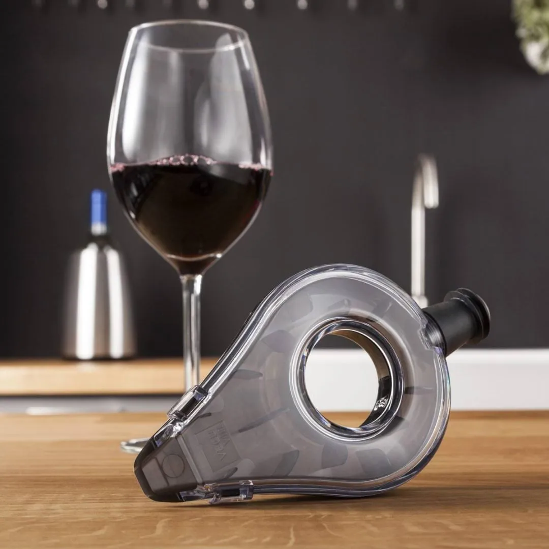 Vacuvin Wine Areator vinlufter, Grå Vacuvin