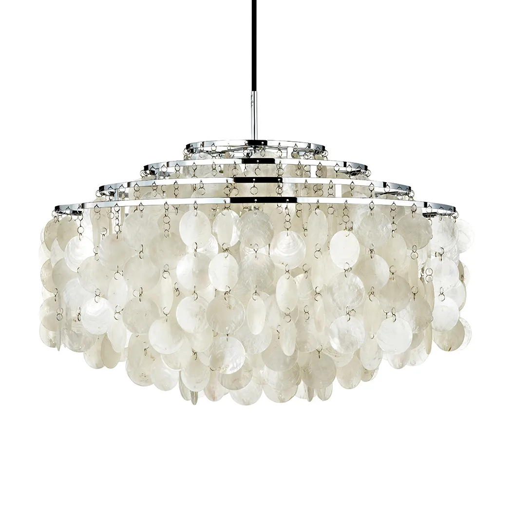 FUN 10DM taklampe, Krom Verpan