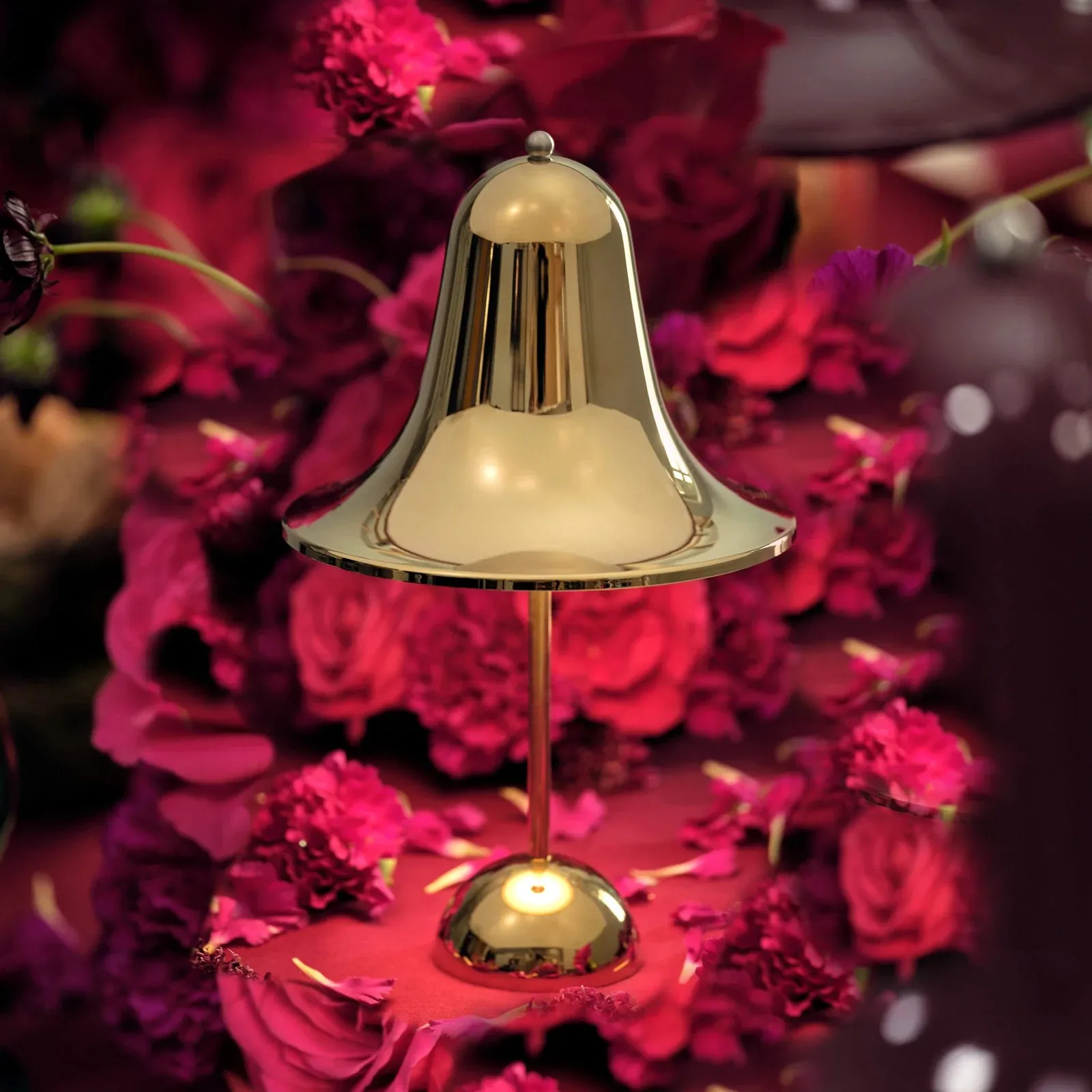 Pantop portable bordlampe 30 cm, Shiny brass Verpan