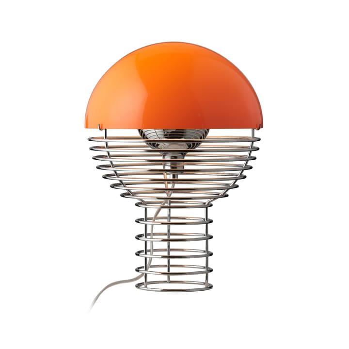 Wire bordlampe Ø 30 cm, Chrome-orange Verpan