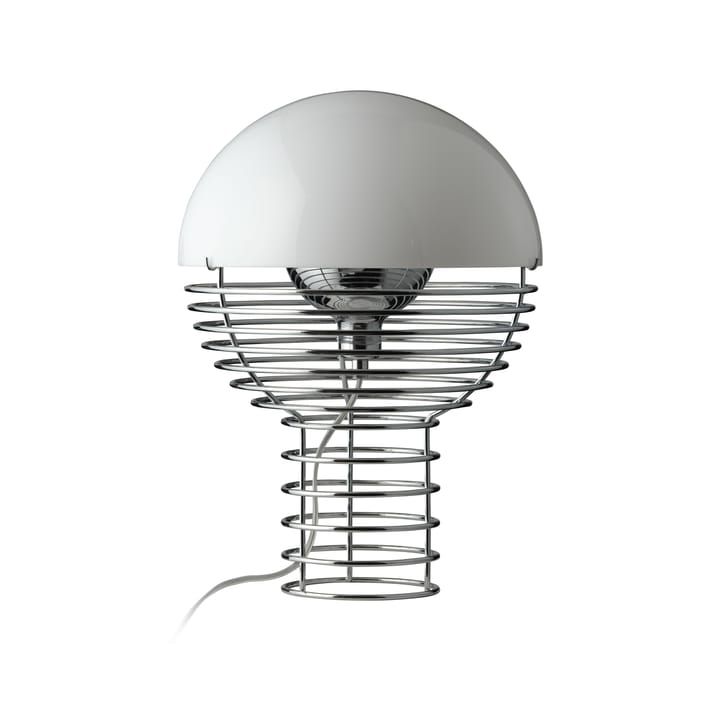 Wire bordlampe Ø 30 cm, Chrome-white Verpan