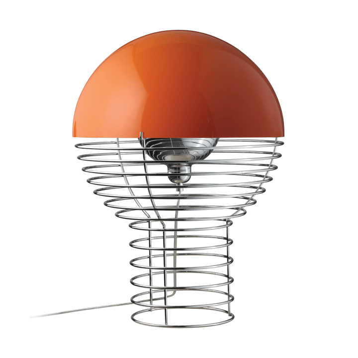 Wire bordlampe Ø 40 cm, Chrome-orange Verpan