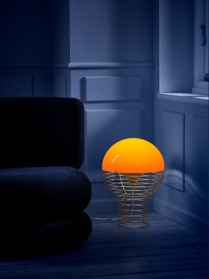 Wire bordlampe Ø 40 cm, Chrome-orange Verpan