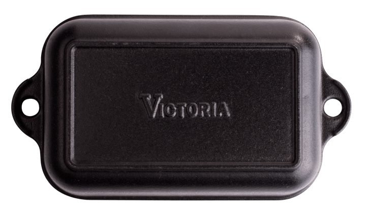 Ovnform støpejern emaljert 12x18 cm, Svart Victoria