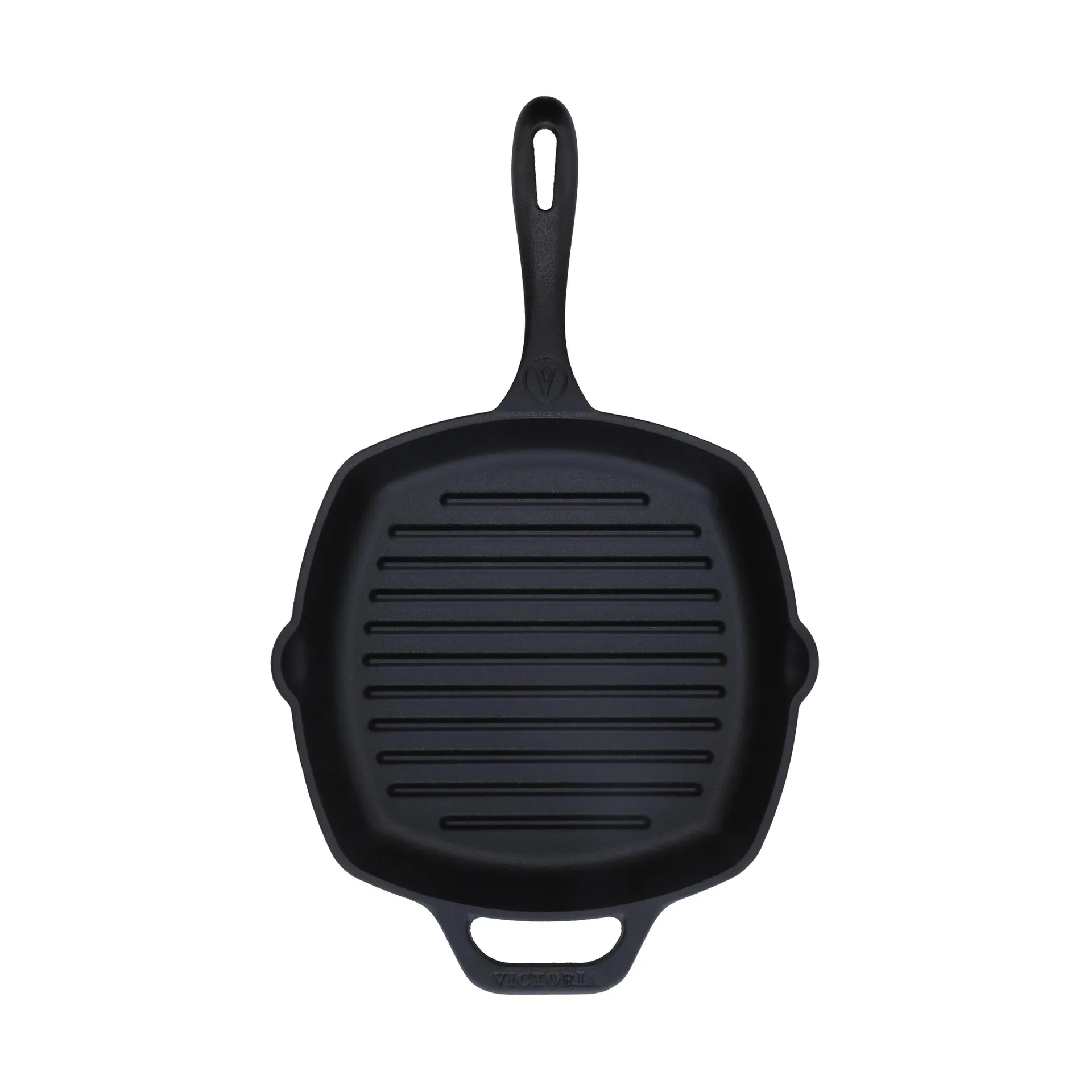 Victoria firkantet grillpanne støpejern enameled, 44,1x28,4 cm Victoria