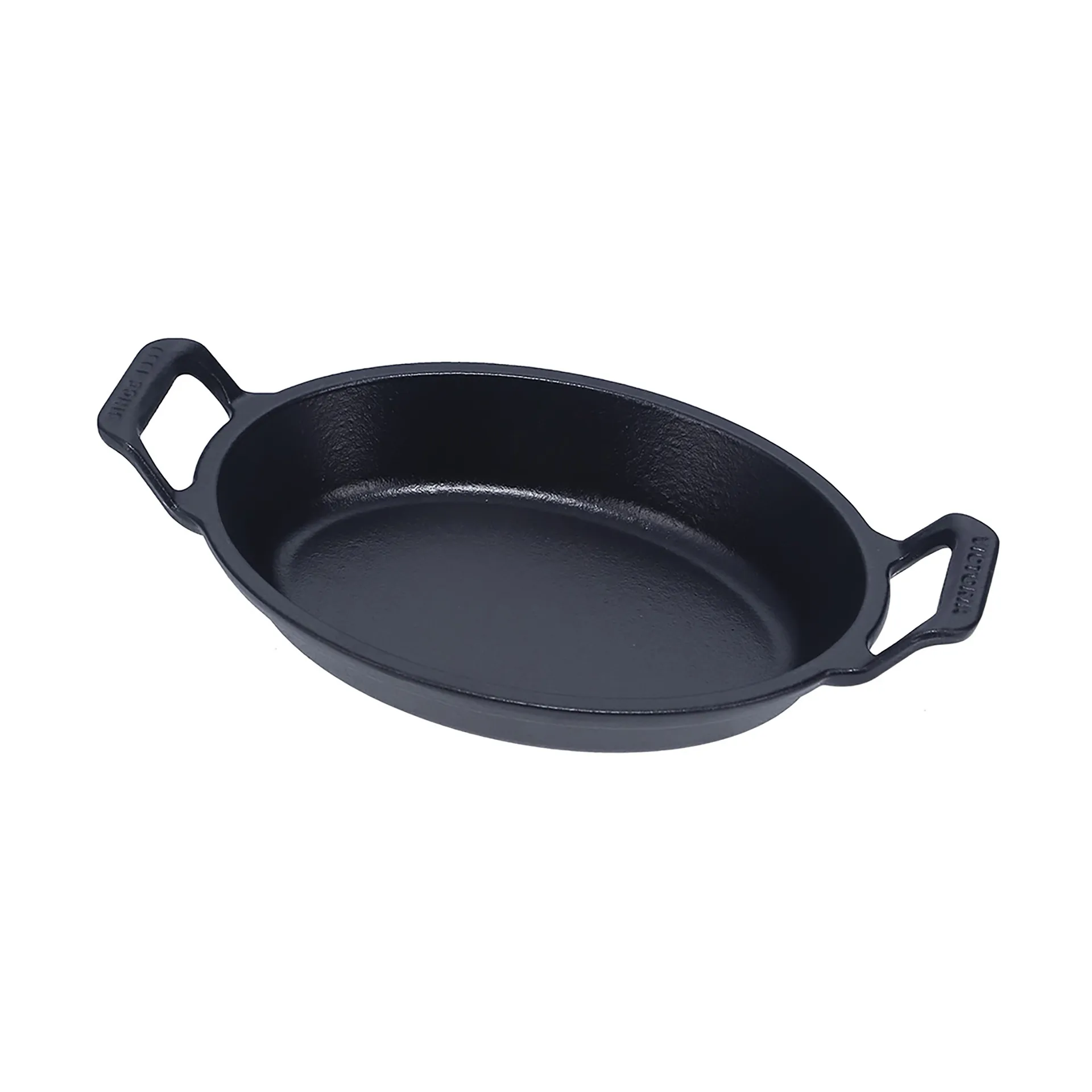 Victoria oval gryte i støpejern pre-seasoned, 27,1x15,5 cm Victoria