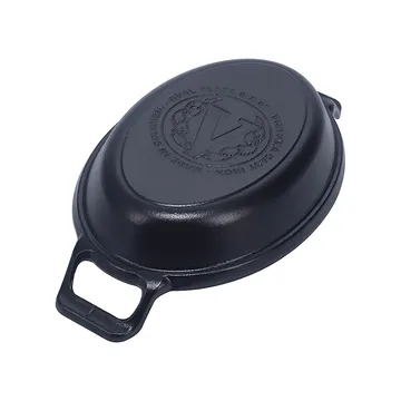 Victoria oval gryte i støpejern pre-seasoned - 27,1x15,5 cm - Victoria