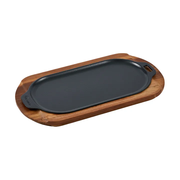 Victoria ovalt serveringsfat emaljert - 29,4x19 cm - Victoria