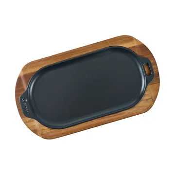 Victoria ovalt serveringsfat emaljert - 29,4x19 cm - Victoria