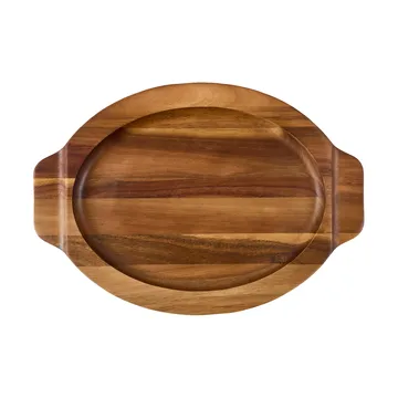 Victoria ovalt serveringsfat i akasietre - 29,4x19 cm - Victoria