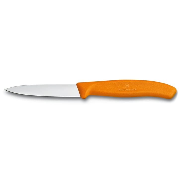 Swiss Classic grønnsaks- og skrellekniv 8 cm - Oransje - Victorinox