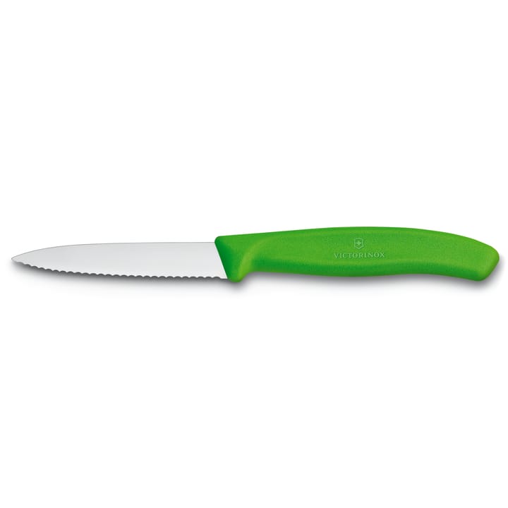 Swiss Classic grønnsaks- og skrellekniv tagget 8 cm - Grønn - Victorinox