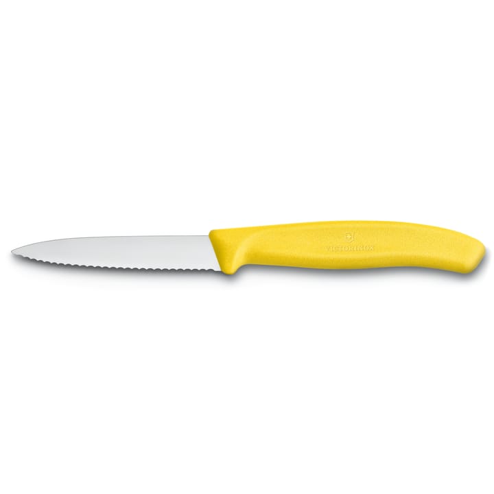 Swiss Classic grønnsaks- og skrellekniv tagget 8 cm - Gul - Victorinox