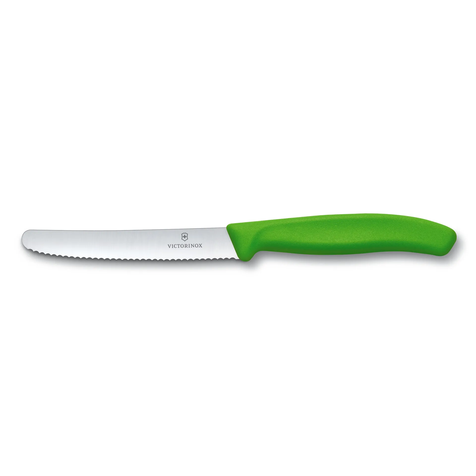Swiss Classic pølse-/tomatkniv 11 cm, Grønn Victorinox