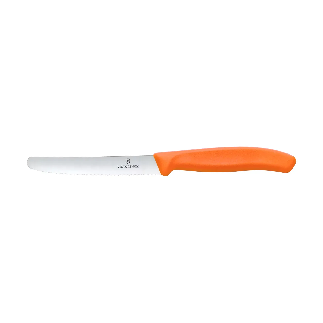 Victorinox Swiss Classic pølse-/tomatkniv tagget 11 cm Oransje