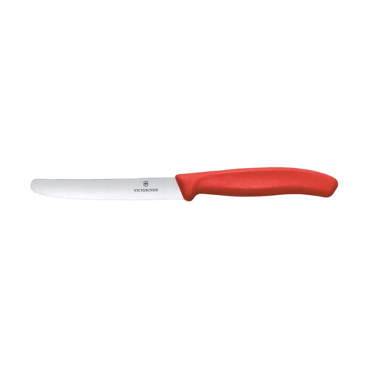 Victorinox Swiss Classic pølse-/tomatkniv tagget 11 cm Rød