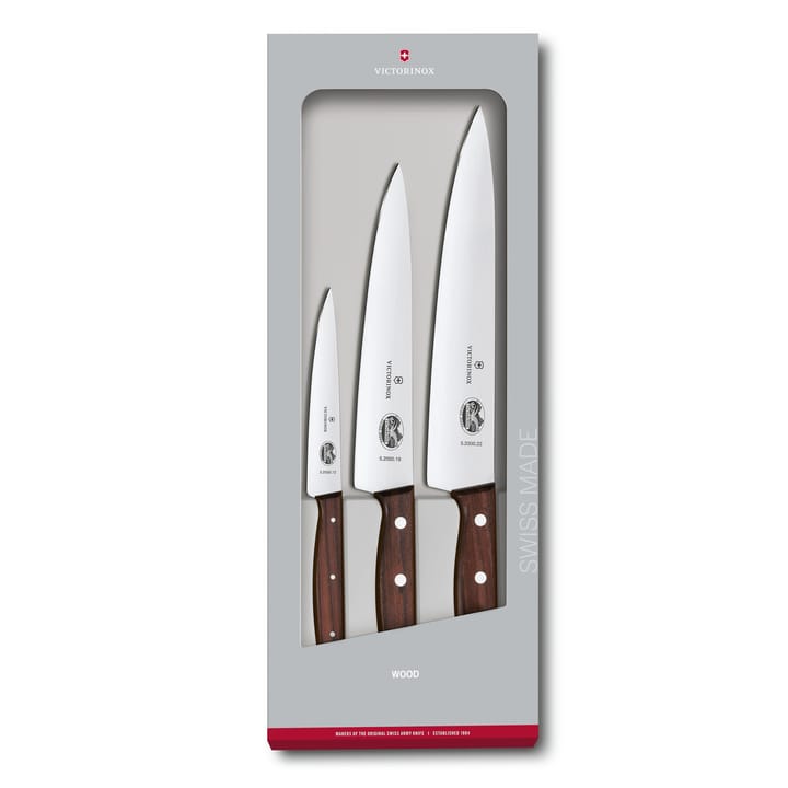 Victorinox knivsett 3 deler - Furu - Victorinox