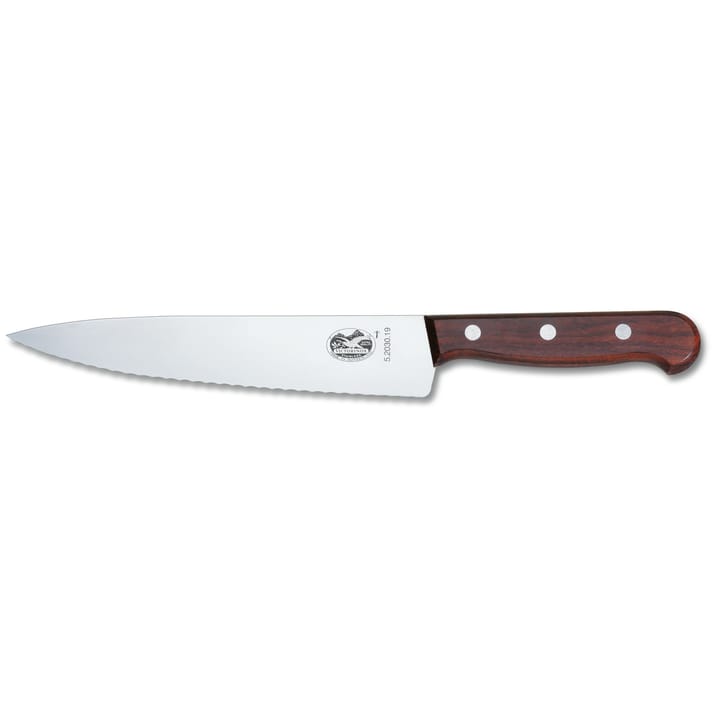 Victorinox kokkekniv bølgetannet 19 cm, Furu Victorinox