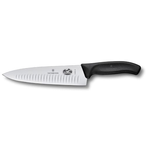 Victorinox kokkekniv riflet 20 cm - Svart - Victorinox