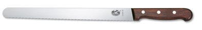 Victorinox skinkekniv bølget blad, Trehandtak Victorinox