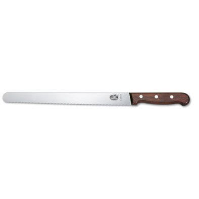 Victorinox skinkekniv bølget blad, Trehandtak Victorinox