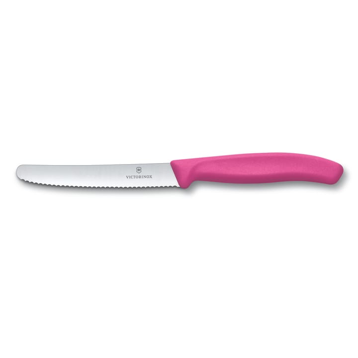 Victorinox tomatkniv bølgetannet 11 cm - Rosa - Victorinox