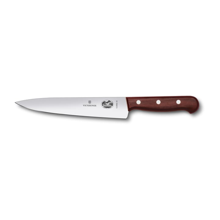 Wood knivsett brødkniv og kokkekniv, Rustfritt stål-lønn Victorinox