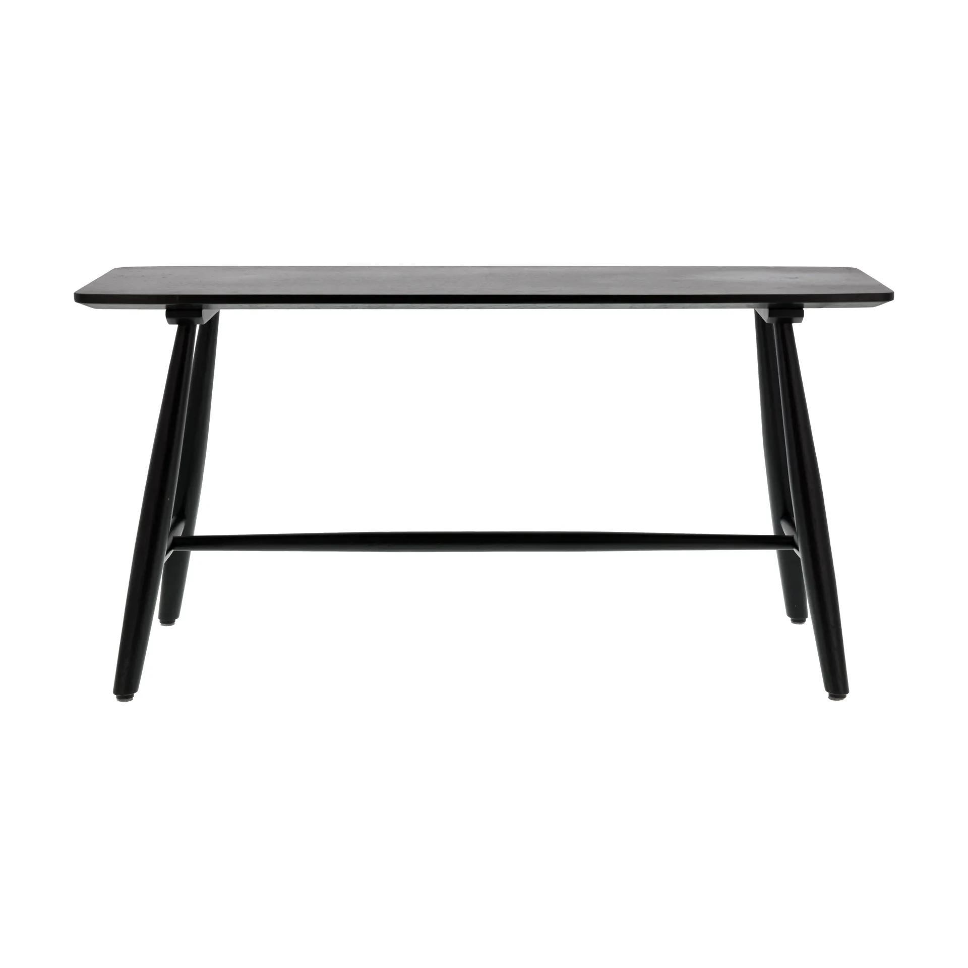 Bast bänk 90x28x45 cm, Svart massiv eik Villa Collection