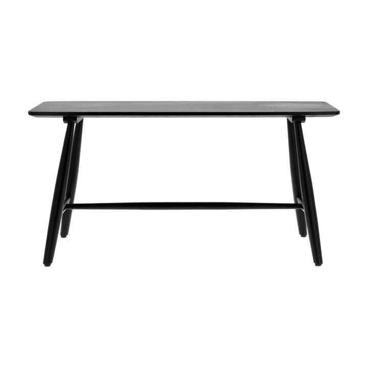 Bast bänk 90x28x45 cm, Svart massiv eik Villa Collection
