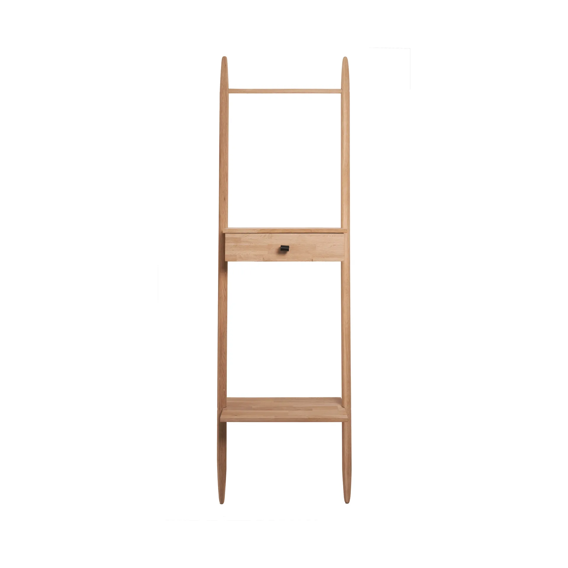 Ebern vegghylle 47x170 cm, Massiv eik hvitpigmentert Villa Collection