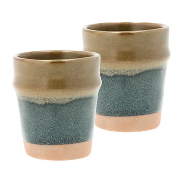 Evig espressokopp 10 cl 2-pakning - Blå-brun - Villa Collection