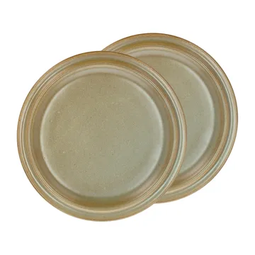 Evig lunsjtallerken Ø 20 cm 2-pakning - Brun - Villa Collection