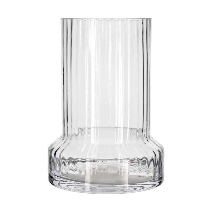 Hvils glassvase riflet Ø21 cm - Clear - Villa Collection