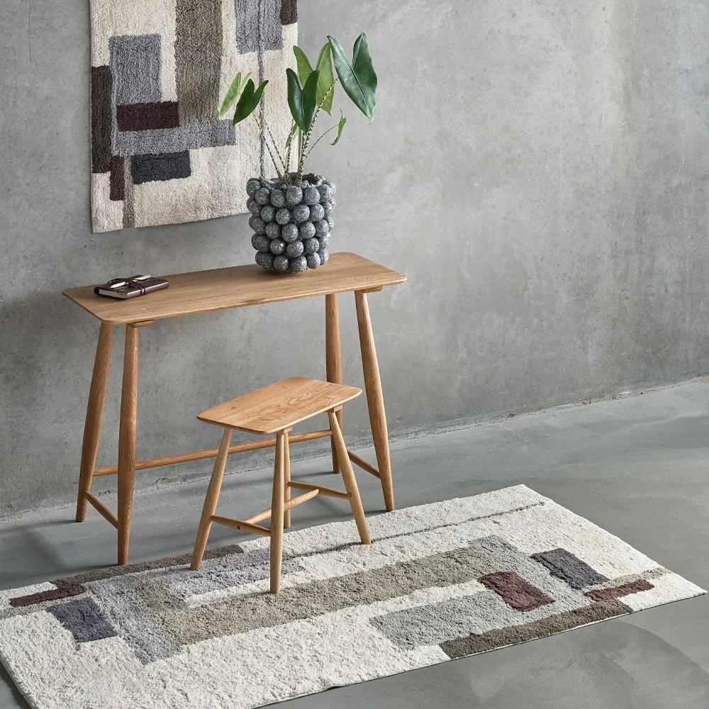 Laerk gulvteppe, Grå/offwhite, 70x110 cm Villa Collection