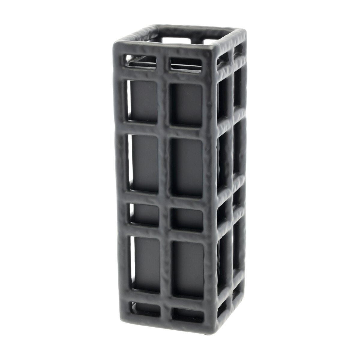 Villa Collection Lyng vase 11 x 11 30 cm Black