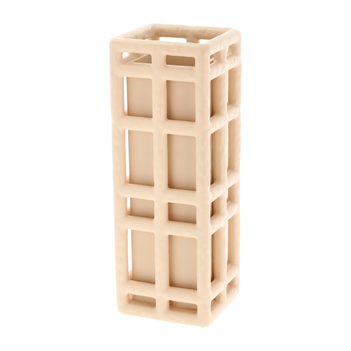 Villa Collection Lyng vase 11 x 11 30 cm Sand