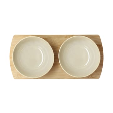 Shoku bambusbrett med 2 skåler - Beige - Villa Collection
