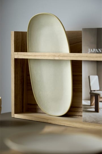 Shoku serveringsfat 18x34 cm. - Beige - Villa Collection
