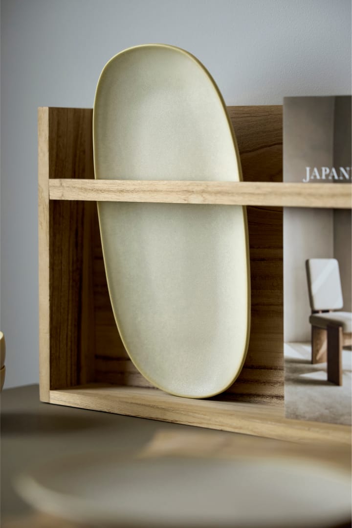 Shoku serveringsfat 18x34 cm., Beige Villa Collection