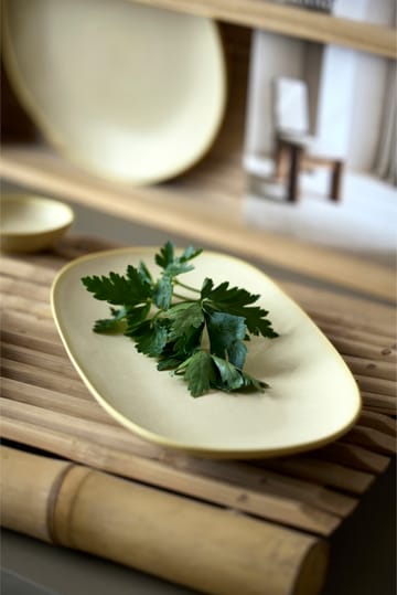 Shoku serveringsfat 18x34 cm. - Beige - Villa Collection
