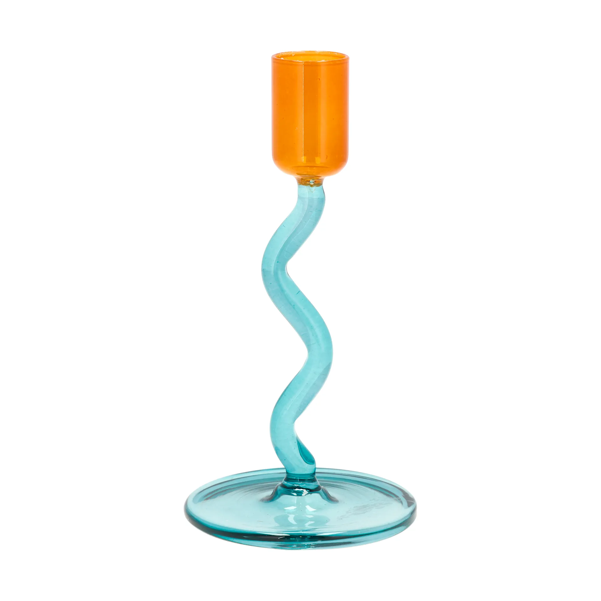 Styles lysestake 15,3 cm, Blue-amber Villa Collection