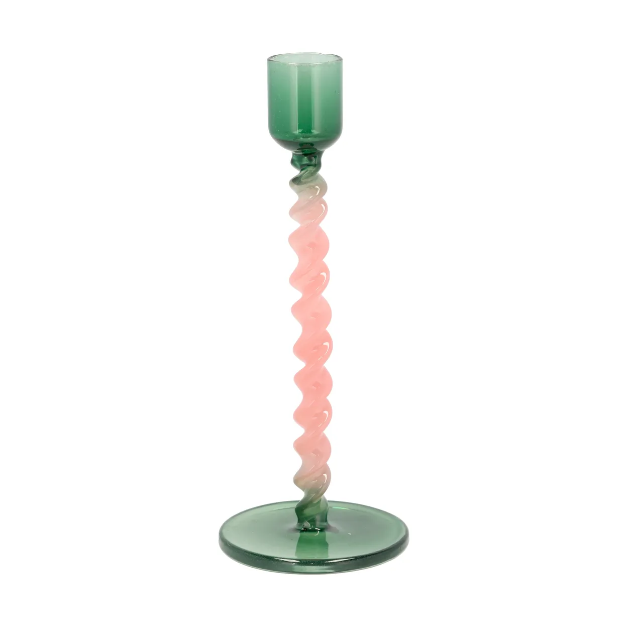 Villa Collection Styles lysestake 16,3 cm Green-pink