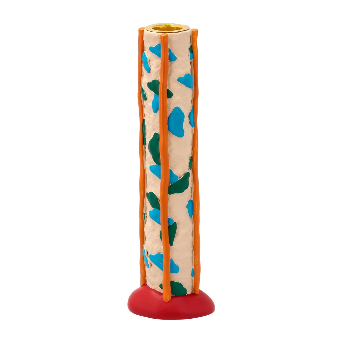 Villa Collection Styles lysestake flekker 21 cm Blue-orange