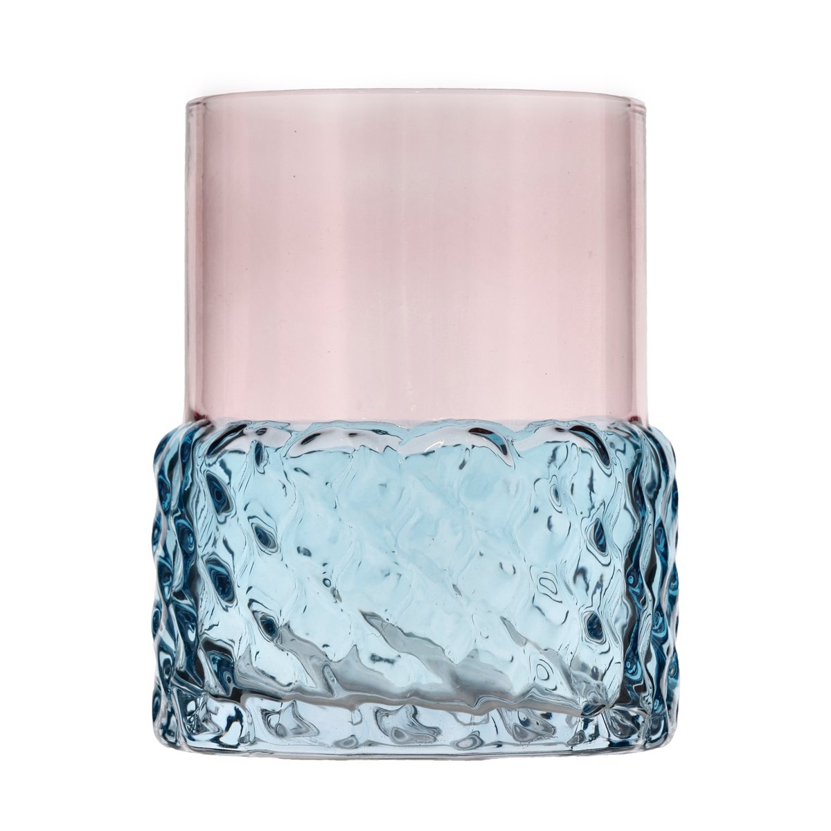 Villa Collection Styles telysholder Ø7,7x10 cm Blå-rosa