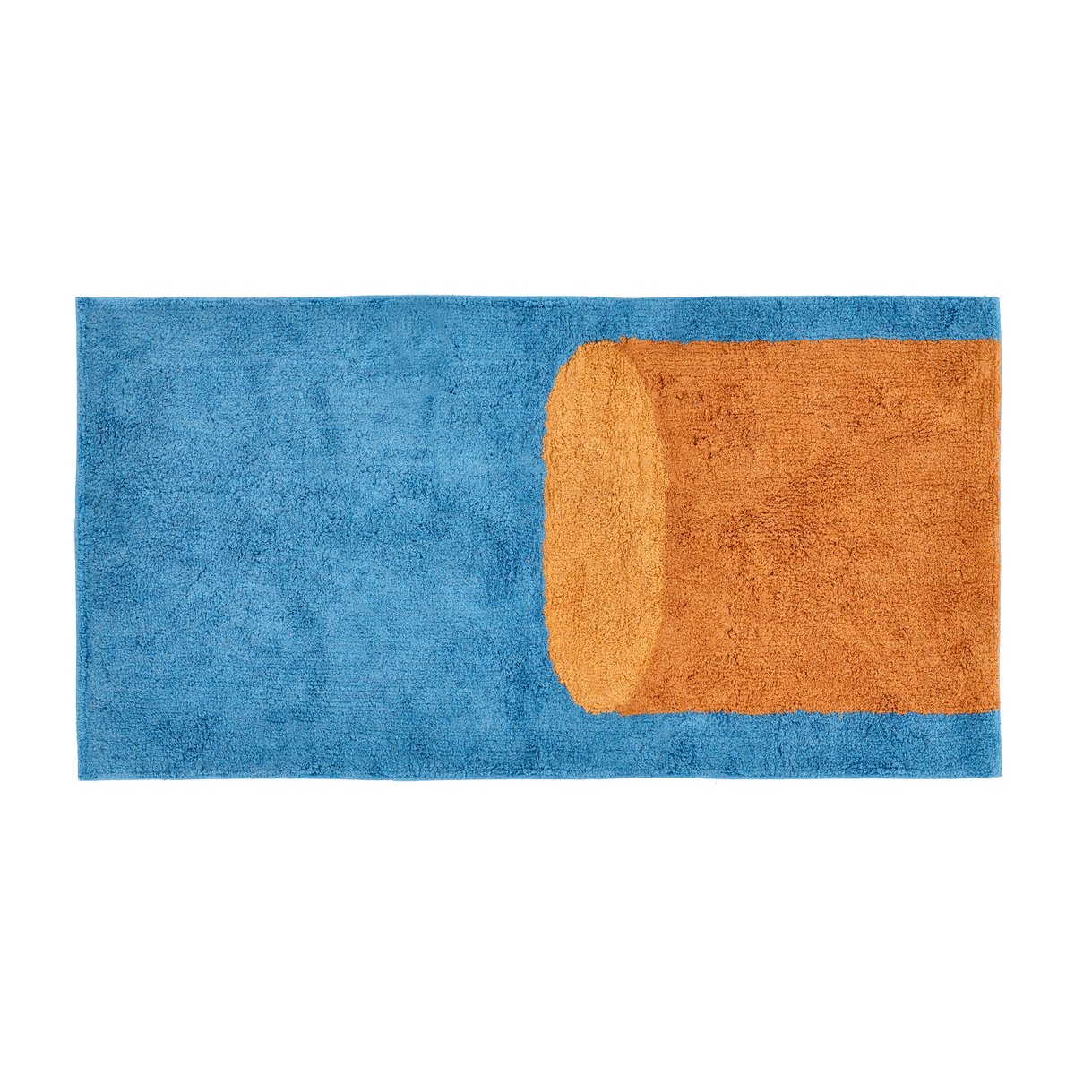 Villa Collection Styles tuftet teppe 70 x 140 cm Blue
