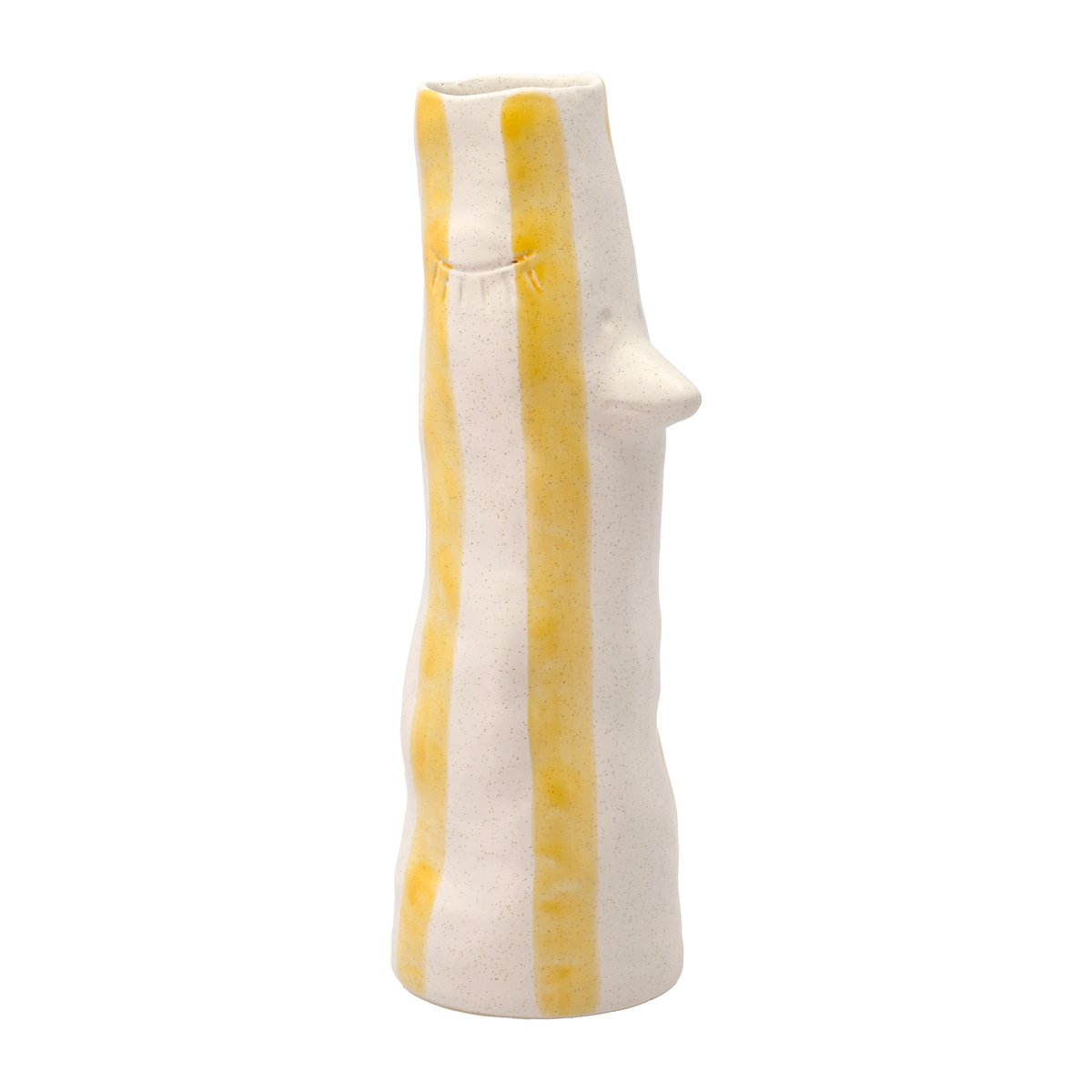 Villa Collection Styles vase med nebb og øyevipper 34 cm Yellow