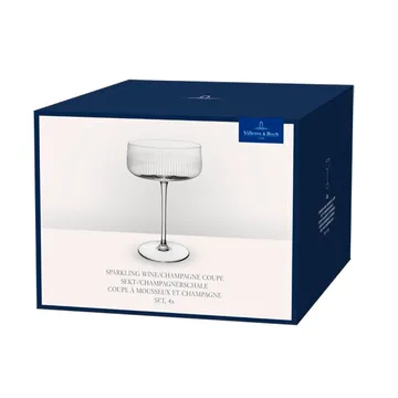Afina champagne coupeglass - Transparent, 12 cl, 4-pakning - Villeroy & Boch